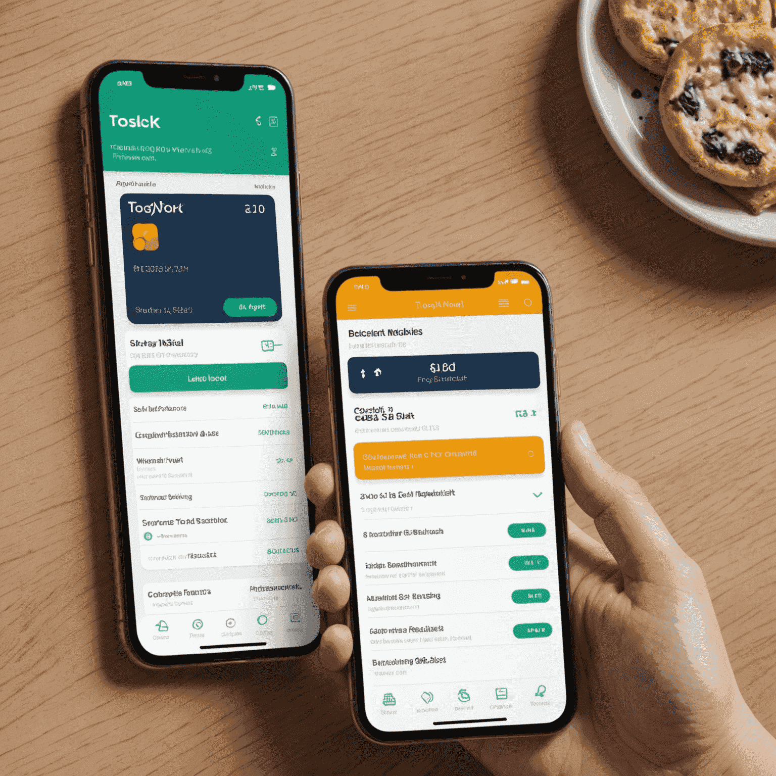 A smartphone displaying the Toslyk mobile app interface with toll payment options and account management features